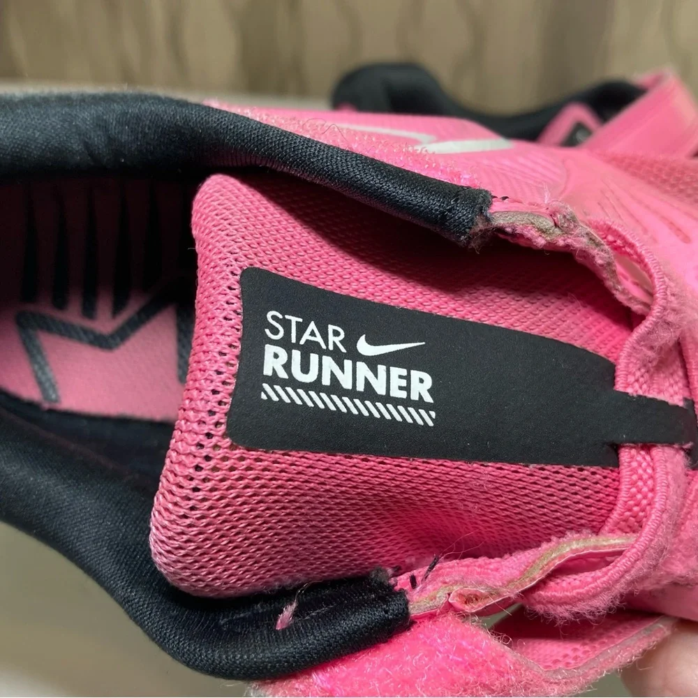 Nike Star Runner 2.0 Girl's 3Y Hot Pink Running Sneaker AT1801-603